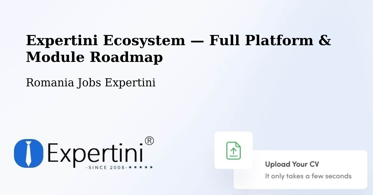 Expertini Ecosystem — Full Platform & Module Roadmap – Cefa